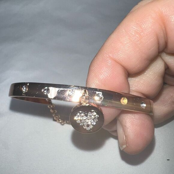 BCBGeneration Heart Dangle Charm Cuff - Picture 3 of 9